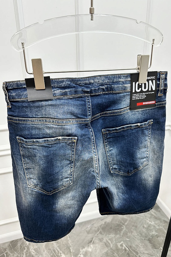 Мужские джинсовые шорты Dsquared2 x Ibrahimovic "ICON"