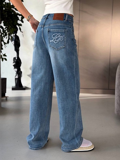 Женские синие джинсы Loro Piana premium   