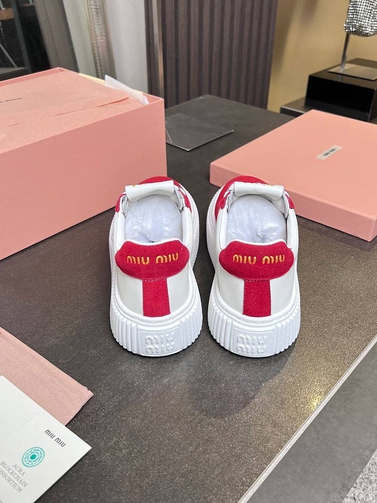 Женские комбинированные кроссовки MIU MIU Premium