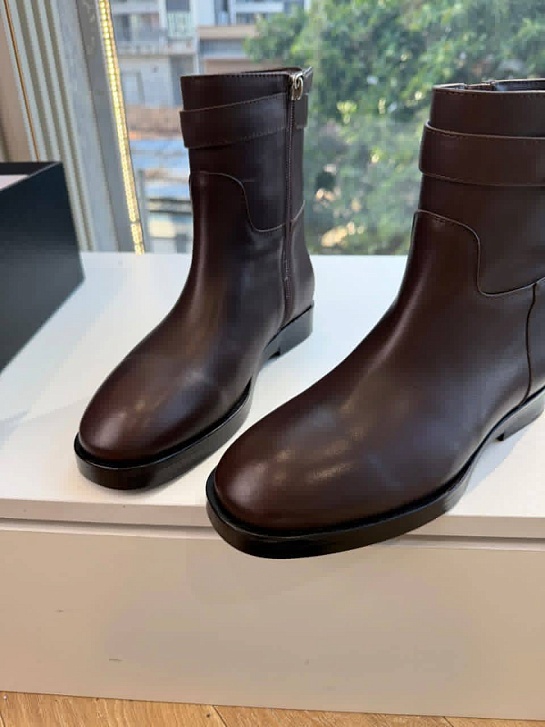 Женские кожаные сапоги Chanel premium
