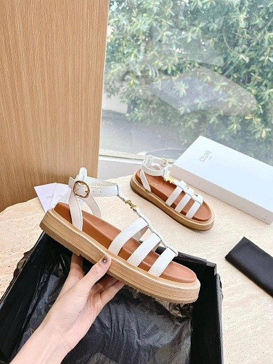 Женские сандалии Celine Premium - White   