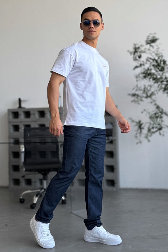 Мужская белая футболка Dior x Lewis Hamilton