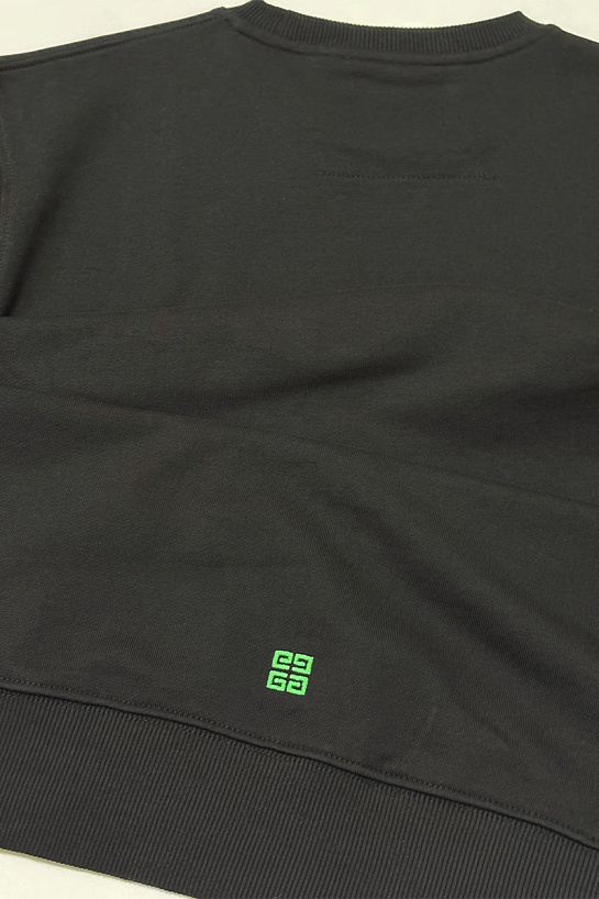 Мужской чёрный свитшот Givenchy multicolor logo