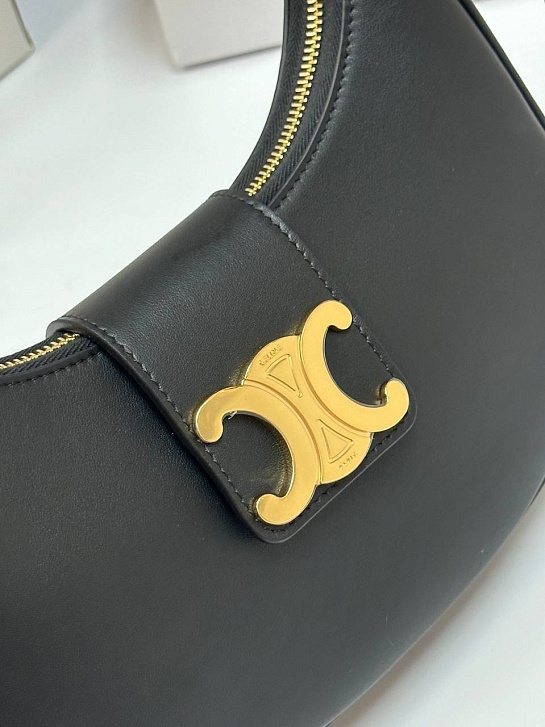 Женская сумка Celine Ava Tromphe Premium 24.5x17x9 см - Black