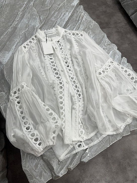 Женская блузка белого цвета Zimmermann