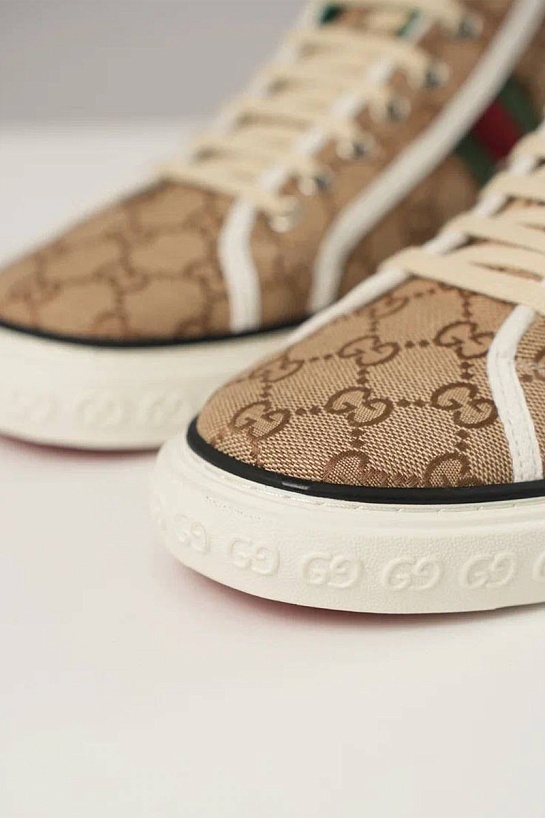Мужские кроссовки Gucci Tennis 1977 high-top - Beige