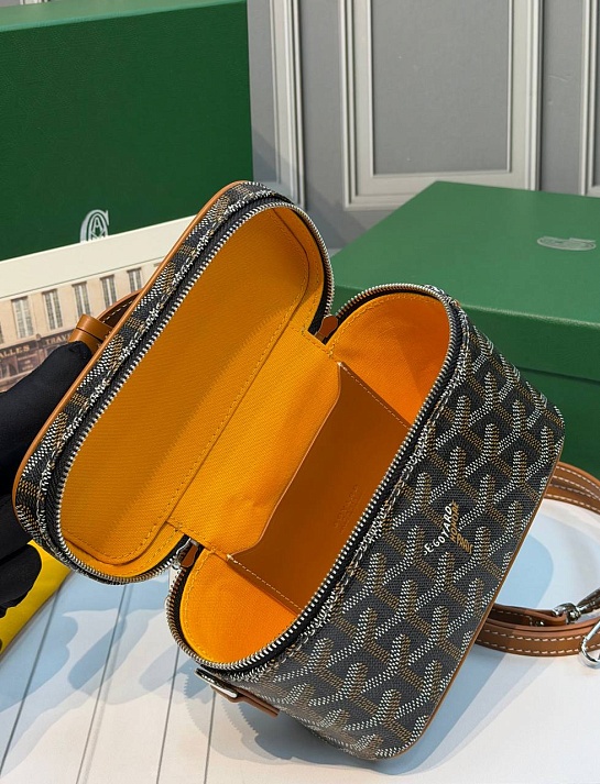 Кожаная сумка Goyard Muse Mini Vanity ​premium 16,5x10,5x8 см