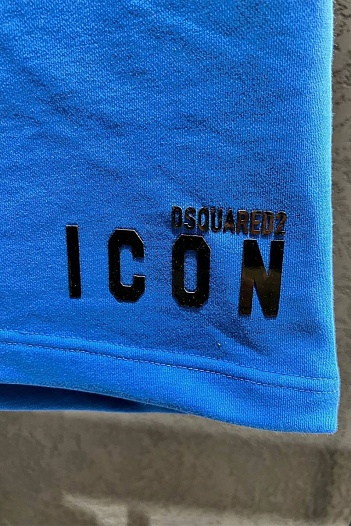 Мужские синие шорты Dsquared2 ICON-logo   