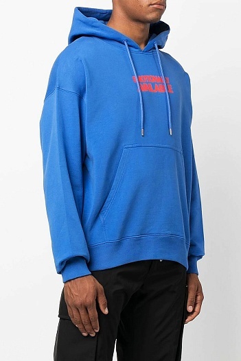 Синее худи Off-White Emotion Arrow-print   