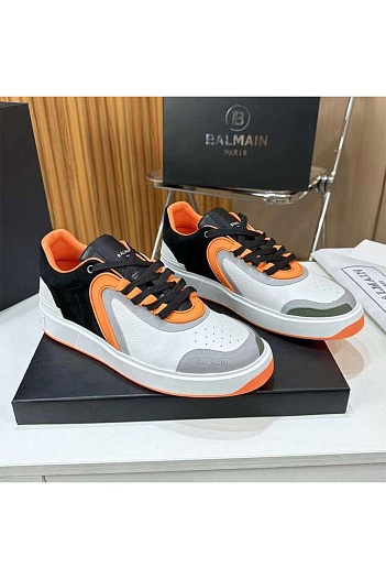 Кожаные кроссовки Balmain B-Skate Low-Top - Multicolor   