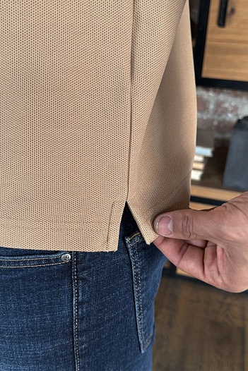 Мужское поло Burberry Premium - Beige   