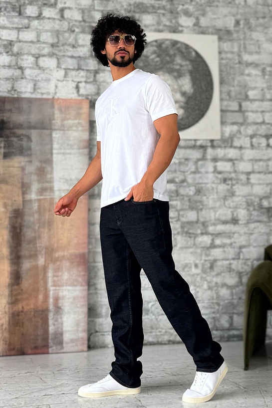 Мужские тёмно-синие джинсы Tom Ford regular fit