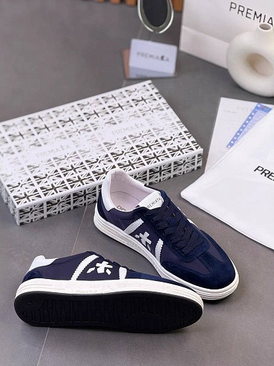 Комбинированные кроссовки Premiata Bonnie - Navy   