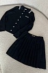 Женский чёрный костюм двойка MIU MIU