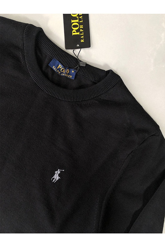 Мужской чёрный джемпер Роlо Ralрh Lаurеn logo-embroidered