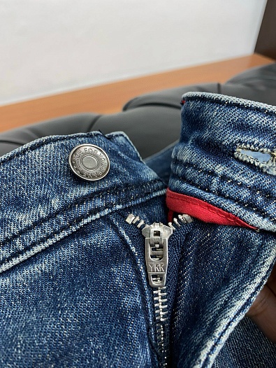 Мужские светло-синие джинсы Kiton Premium   