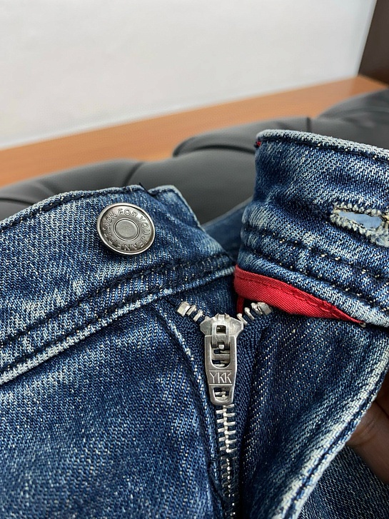 Мужские светло-синие джинсы Kiton Premium