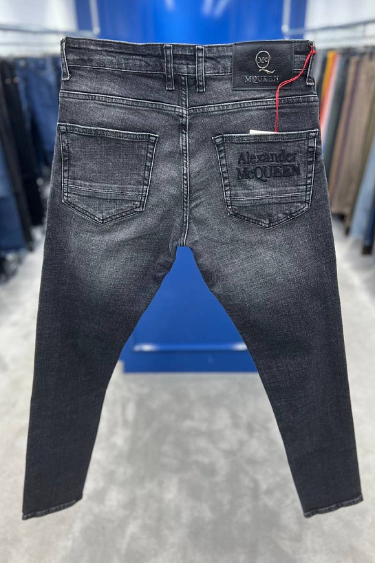 Мужские чёрные джинсы Alexander McQueen