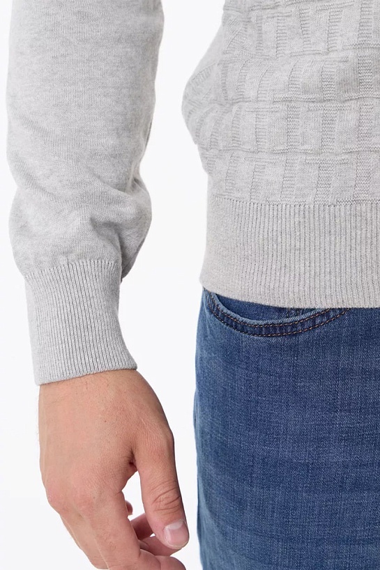 Мужской джемпер Tommy Hilfiger logo-embroidered - Grey