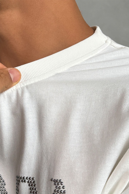 Мужская белая футболка Prada