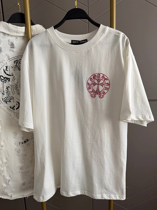 Женская оверсайз футболка Chrome Hearts premium