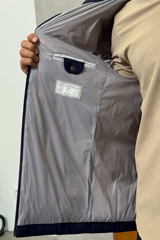 Мужской пуховик Brunello Cucinelli Premium - Navy