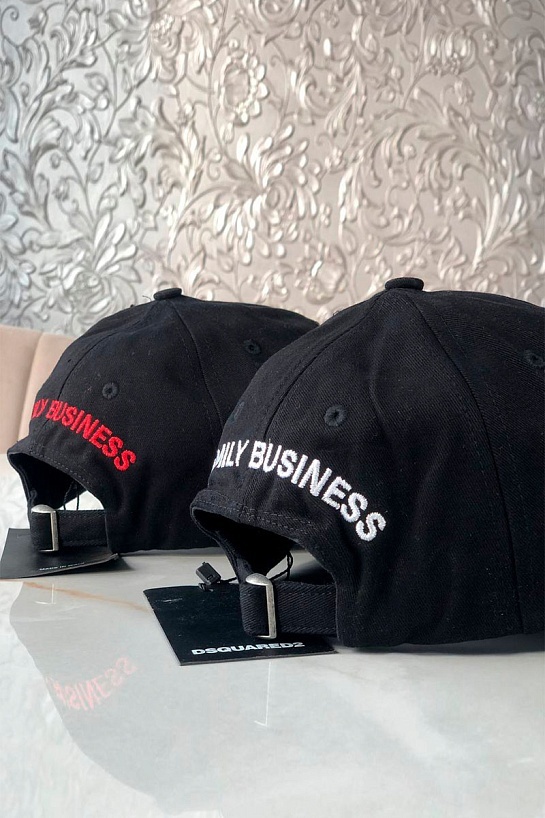 Мужская чёрная бейсболка Dsquared2 Caten Twins