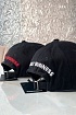 Мужская чёрная бейсболка Dsquared2 Caten Twins
