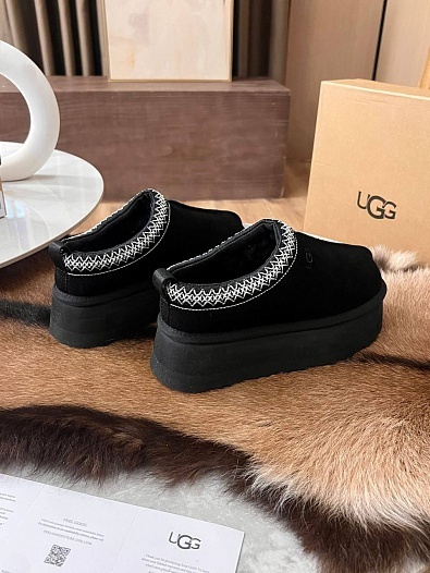 Женские замшевые ботинки UGG Tazz Platform - Black   
