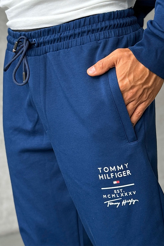 Спортивные штаны синего цвета Tommy Hilfiger