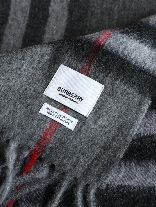 Шарф Burberry Check premium 168x30 см - Grey