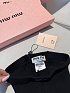Женские кашемировые колготы MIU MIU чёрного цвета