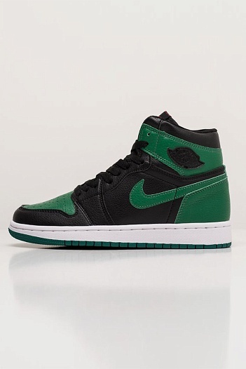 Кроссовки Nike Air Jordan1 Retro - Green / Black   