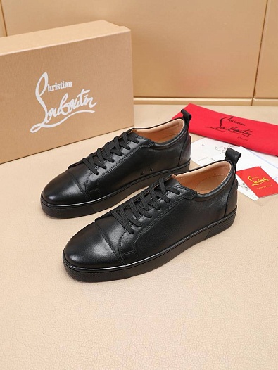Кожаные кроссовки Christian Louboutin Louis Junior   