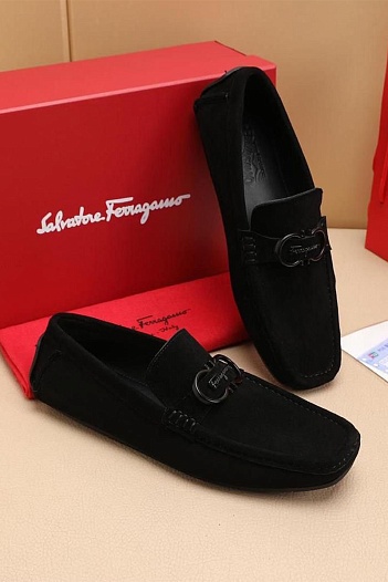 Мужские замшевые мокасины Salvatore Ferragamo   