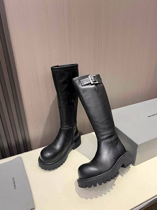 Женские кожаные сапоги Balenciaga premium