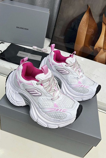 Женские кроссовки Balenciaga 10XL premium  - Pink / White   