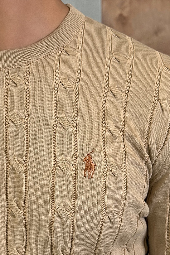 Мужская бежевая футболка Роlо Ralрh Lаurеn