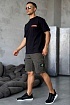 Чёрная оверсайз футболка Heron Preston Collaboration