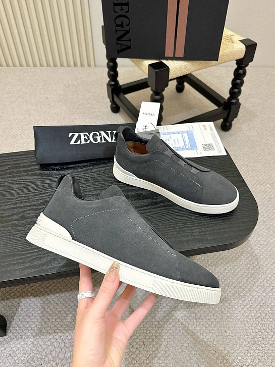 Мужские кроссовки Ermenegildo Zegna Triple Stitch - Grey