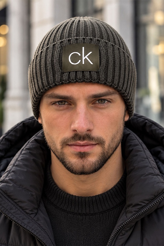 Шапка цвета хаки Calvin Klein Golf Losar