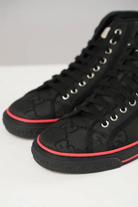 Мужские кроссовки Gucci Tennis 1977 high-top - Black