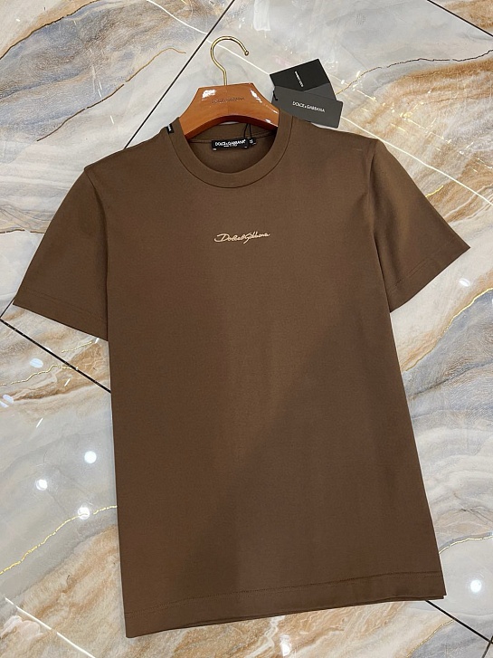 Мужская футболка Dolce & Gabbana Premium - Brown