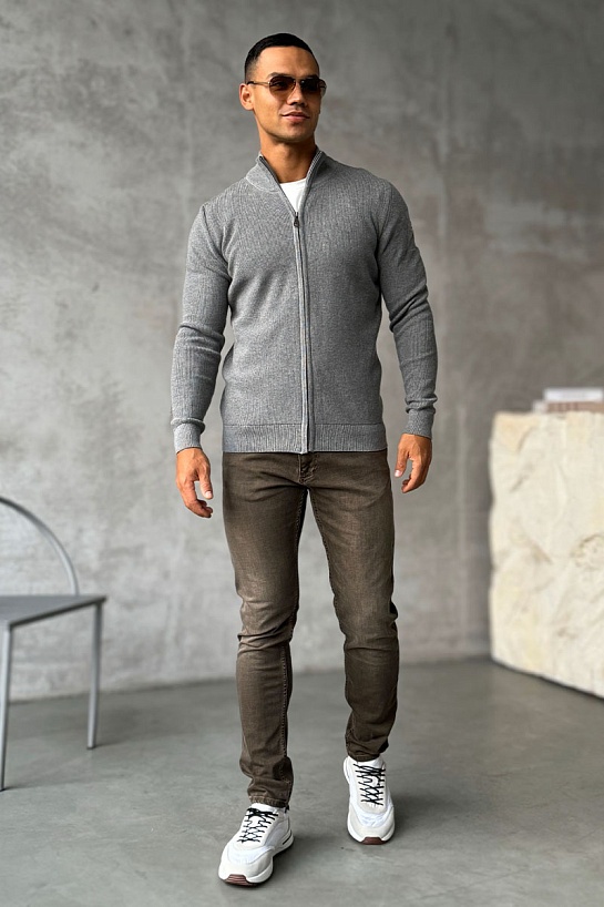 Мужская кофта Paul & Shark zip-up - Grey