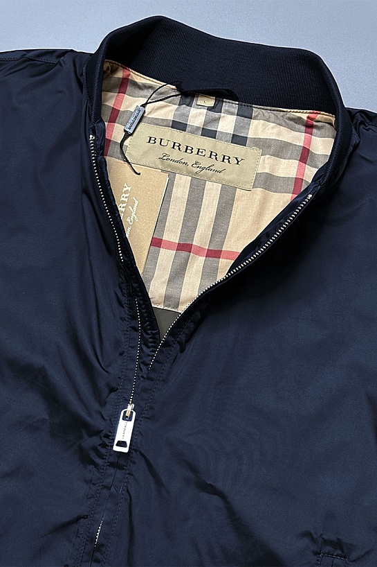 Мужской бомбер тёмно-синего цвета Burberry