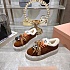 Женские замшевые кроссовки с мехом MIU MIU premium
