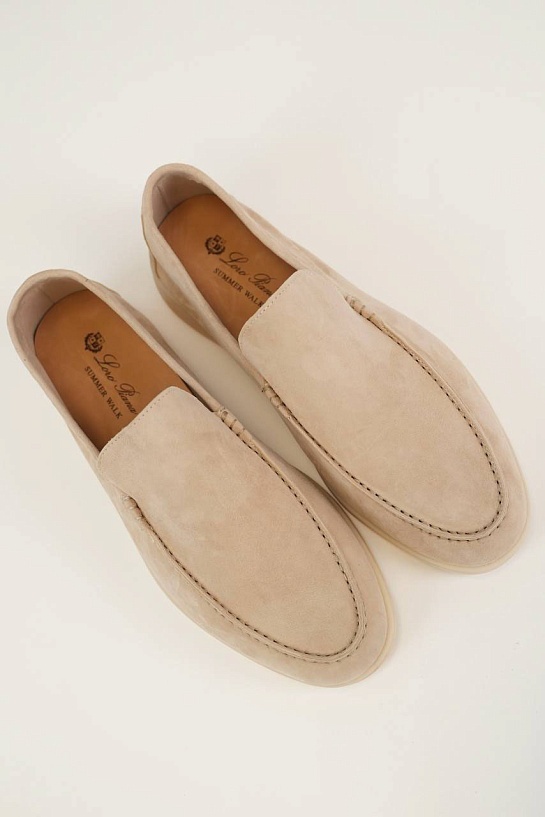 Мужские замшевые лоферы Loro Piana Summer Walk