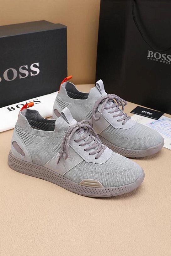 Текстильные кроссовки Hugo Boss Titanium - Grey