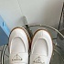 Женские кожаные лоферы Prada Premium - White
