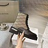 Женские кожаные ботинки Balenciaga чёрного цвета